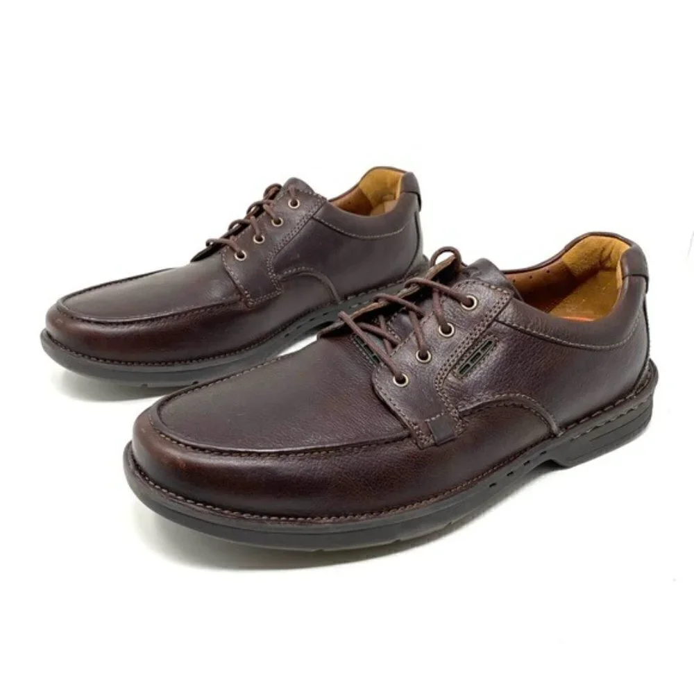 Clarks Un.Tilary Pace brown leather oxfords